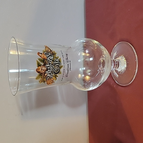 Cafe Downtown Disney Anaheim Collectable Hurricane Souvenir Glass Cup - Picture 2 of 5